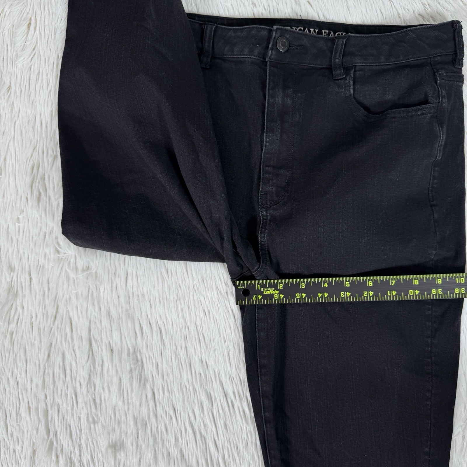 American Eagle Black Super High-Rise Jegging Denim Jeans Women's Size 14R