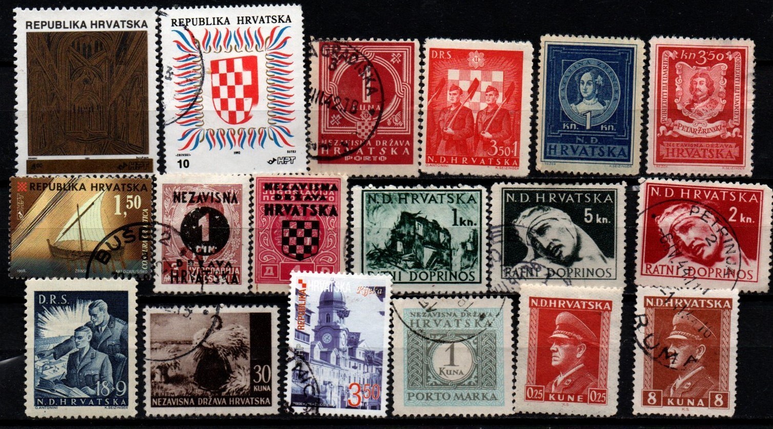 Yanstamps: Croatia mint and used stamps collection set#3