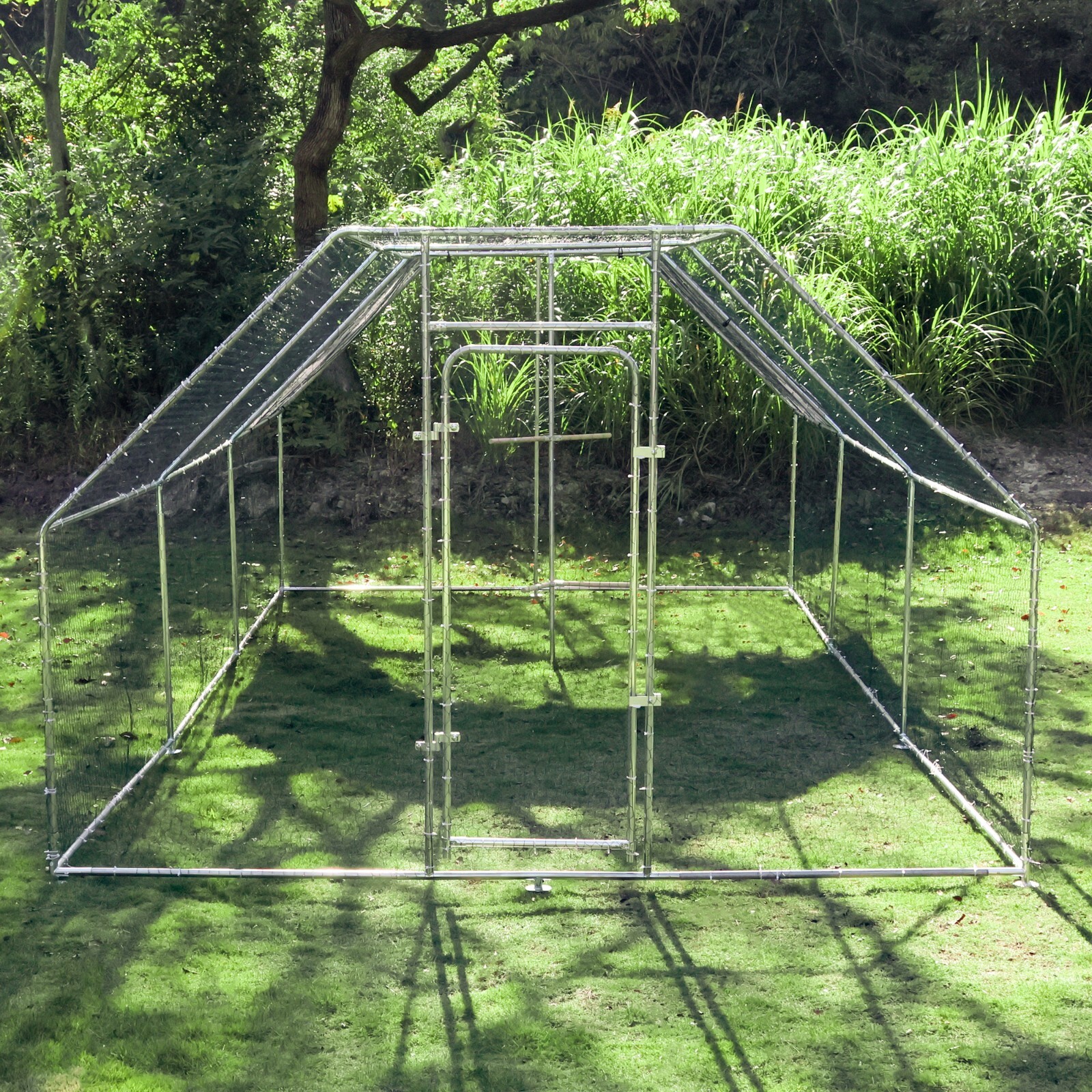 Walnest 20ft x 10ft x 6.5ft Large Metal Walk-in Chicken Coop Run Cage Hen House