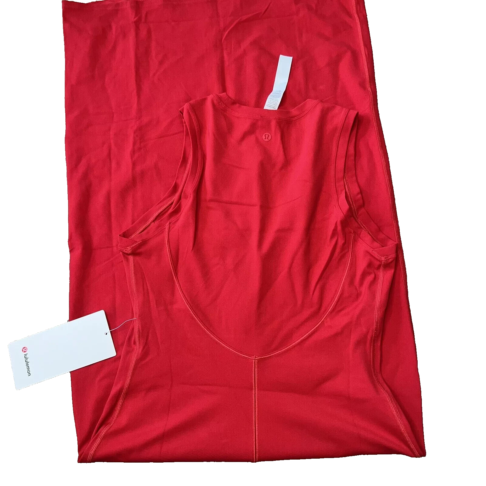 NWT Lululemon All Aligned Midi Dress DKRD Dark Red Size 8