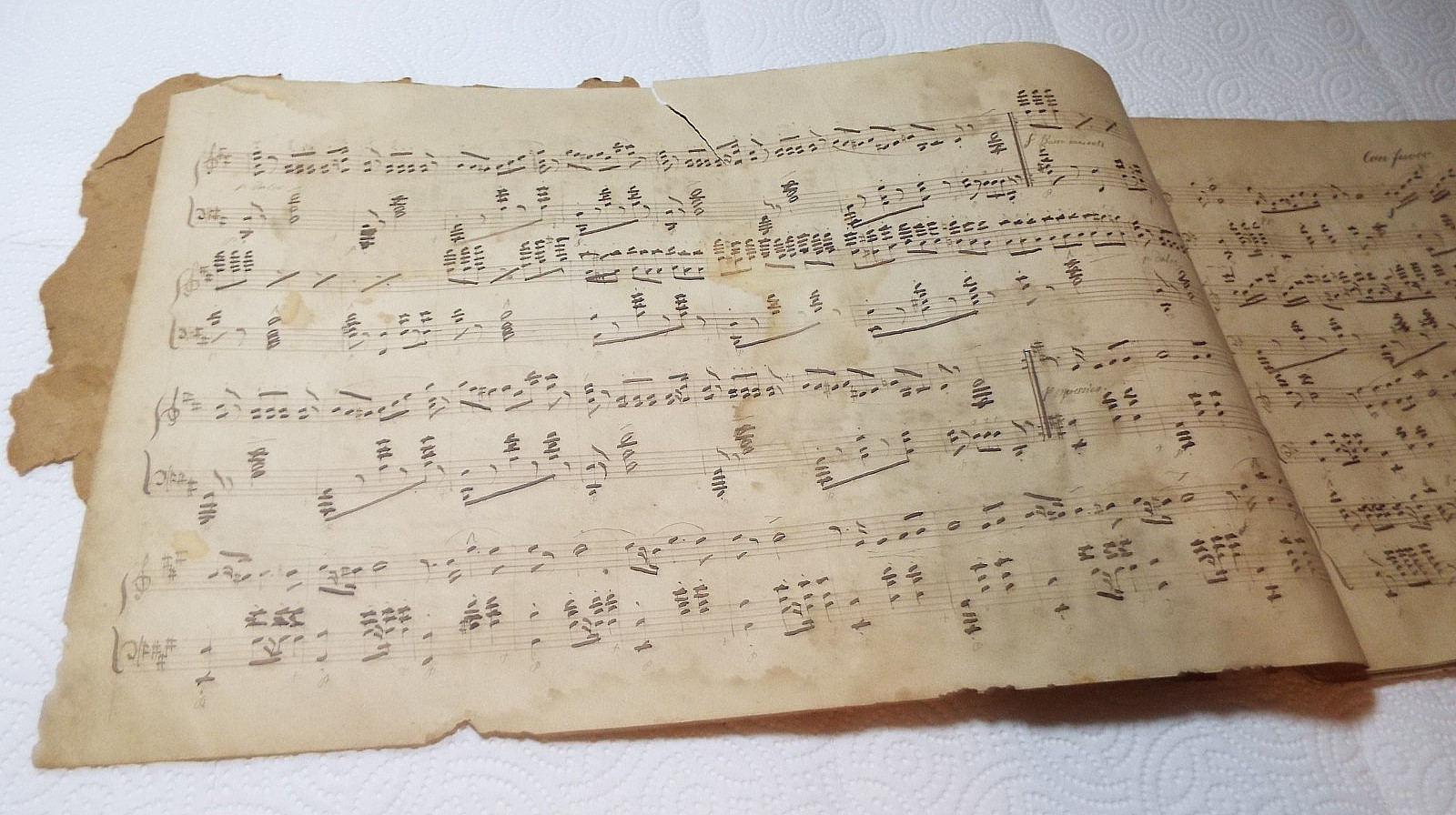 ANTIQUE 1800s HANDWRITTEN SHEET MUSIC WITH SIGNATURES GERMAN COMPOSERS READ!!!!