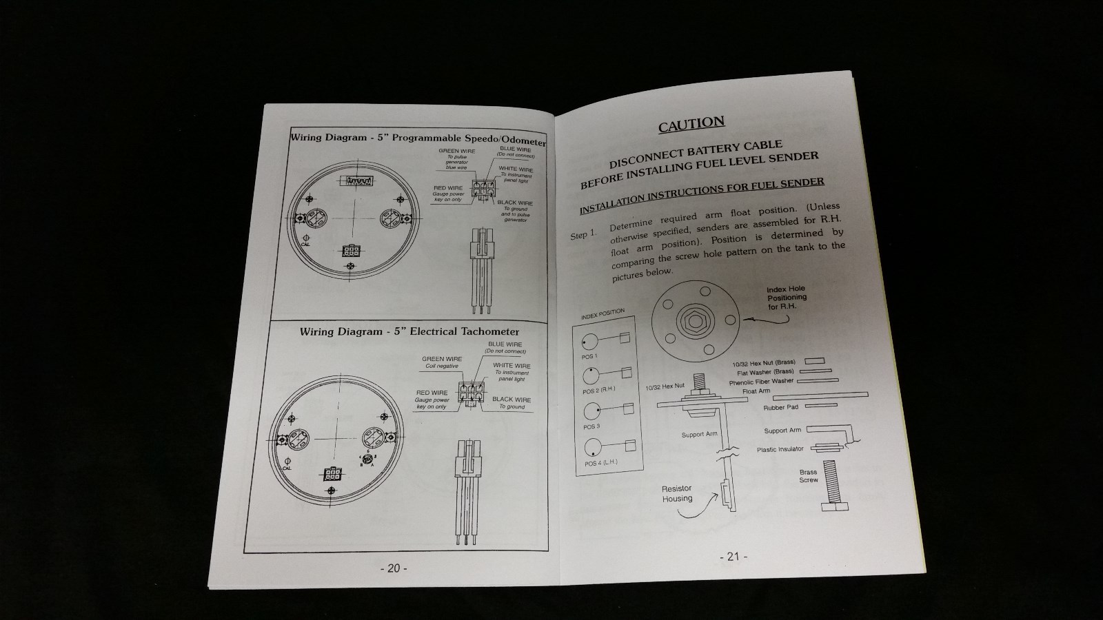 5 “ Quad Gold Mech Street Rod Gauge Set  STREET ROD HOT ROD, UNIVERSAL      