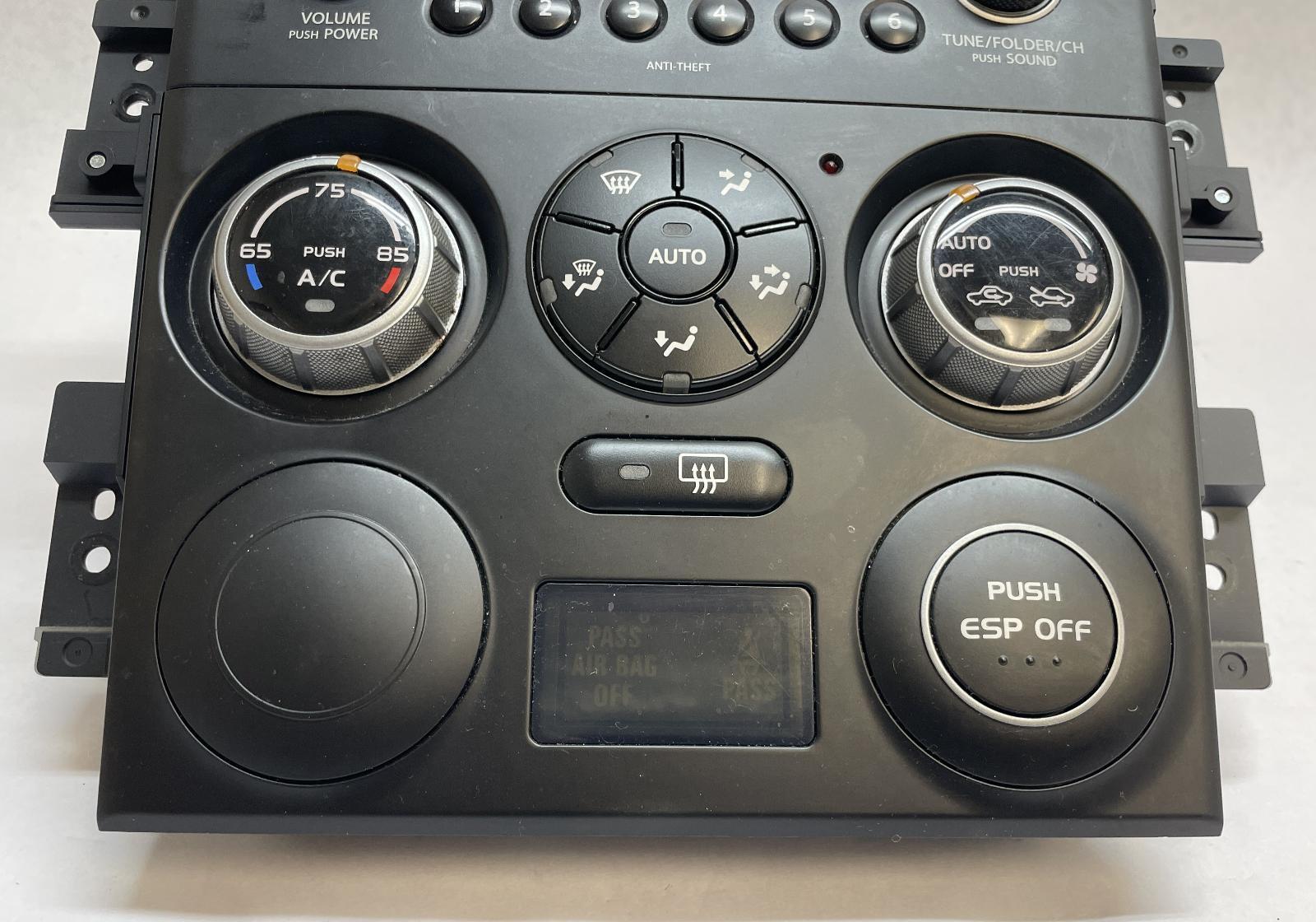2007 SUZUKI GRAND VITARA RADIO CONTROL PANEL RECEIVER HEAT/AC CONTROLS OEM