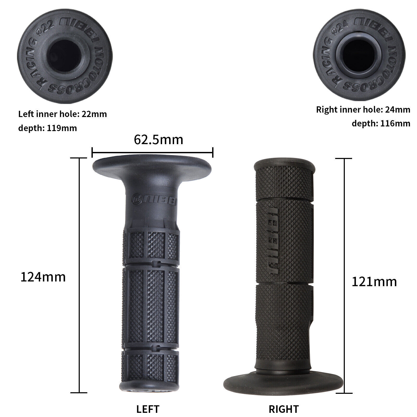NIBBI Throttle Cable 43" Twist Grip 7/8" Clamp 50cc - 250cc Dirt Pit Bike ATV