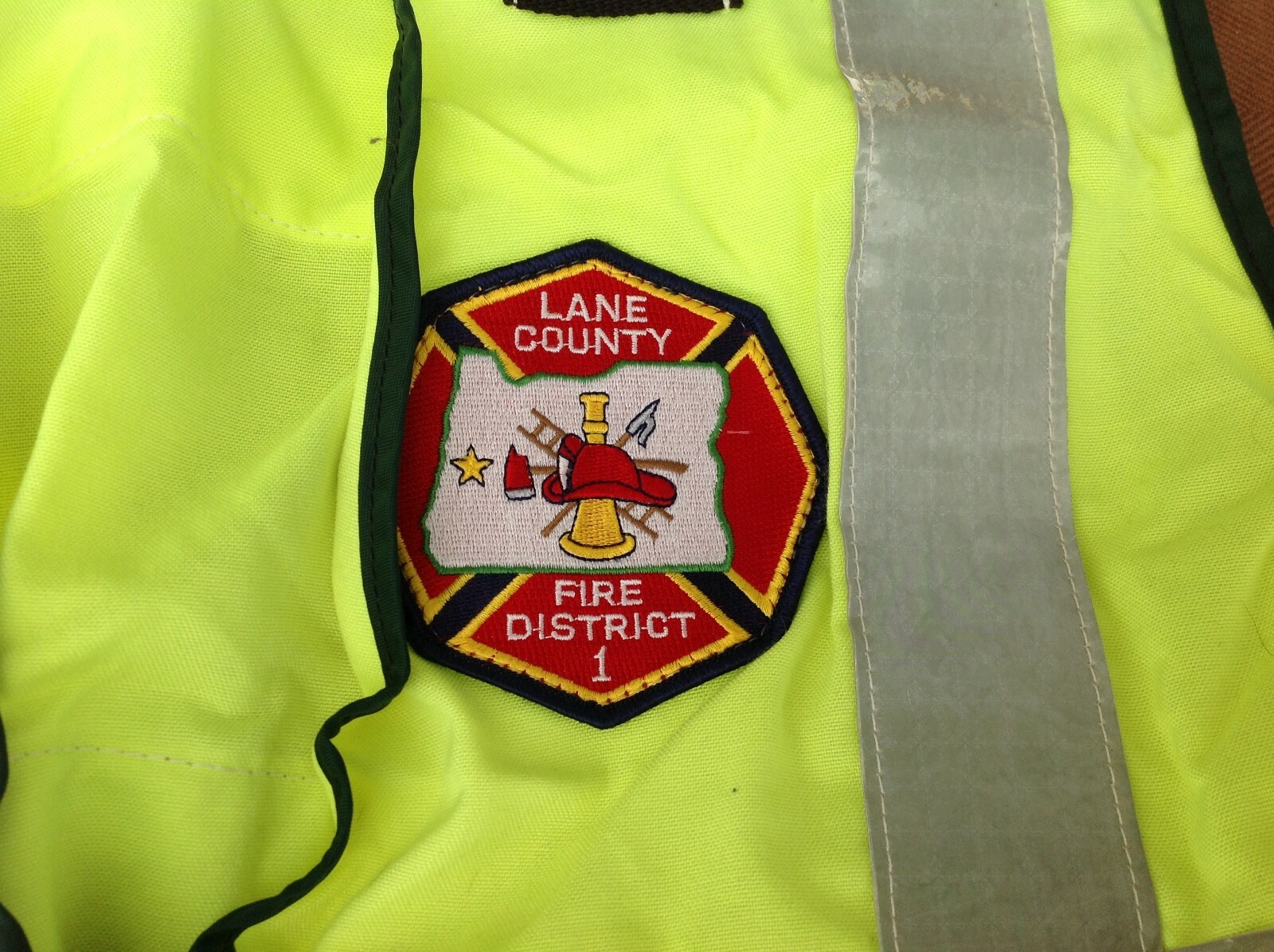 Northwest Safety Hi-Vis Reflective Vest w/ Lane County Fire District 1 Patch