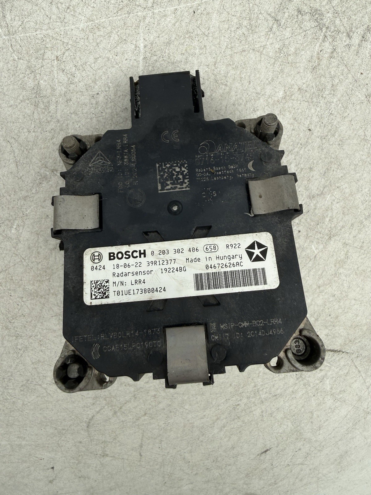 2016-2018 Jeep Grand Cherokee Durango ADAPTIVE SPEED CONTROL MODULE SENSOR OEM