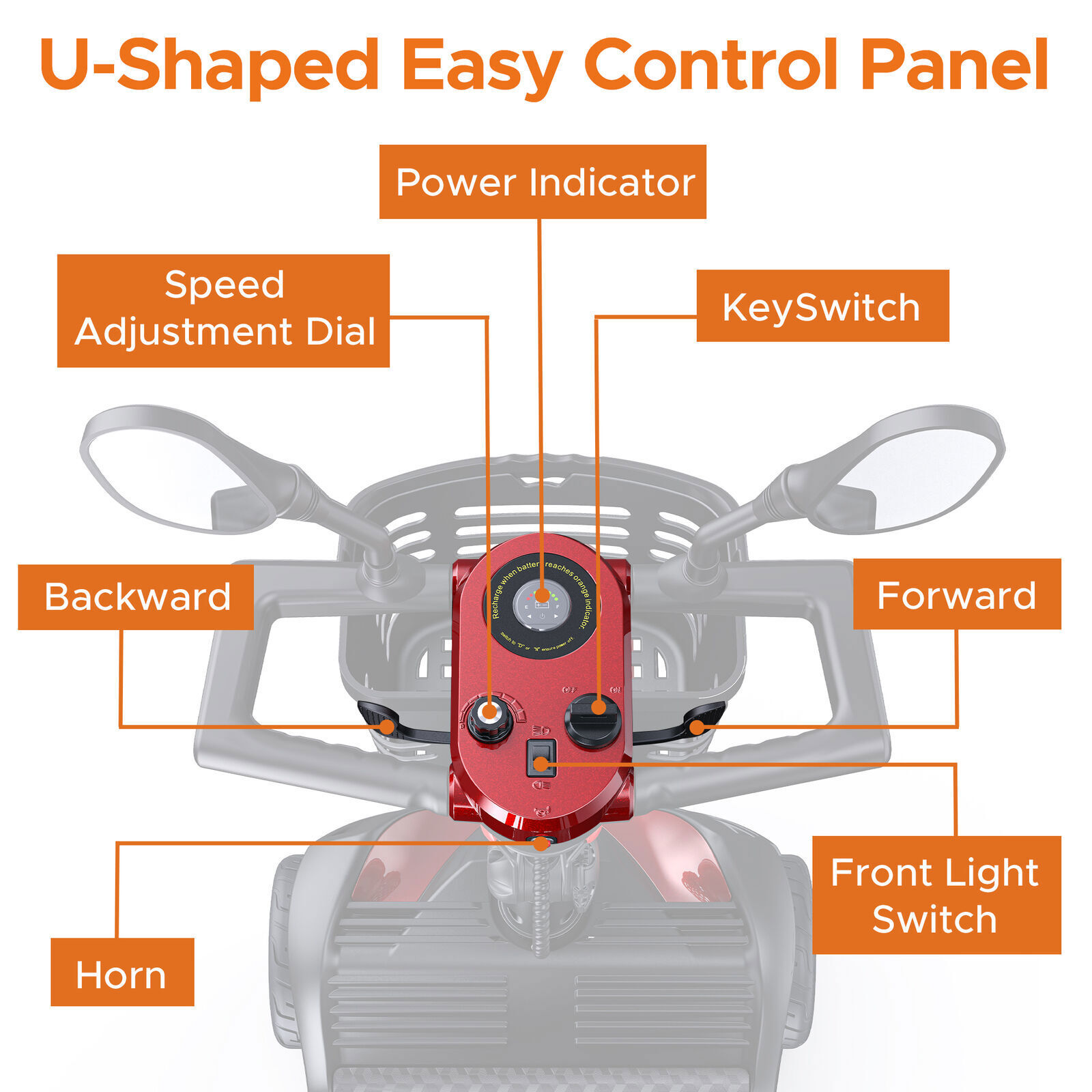 ENGWE Mobility Scooter Electric Wheelchair 4 Wheel Folding Electric Scooter New