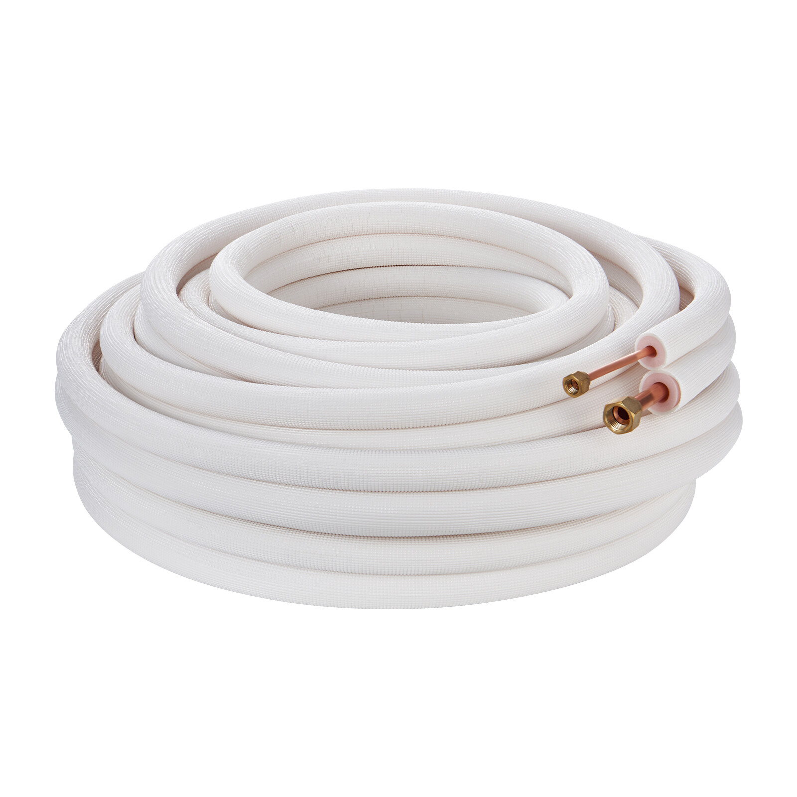 VEVOR Ductless Mini Split Line Set 1/4''x1/2''x50ft Insulated Copper Tubing AC