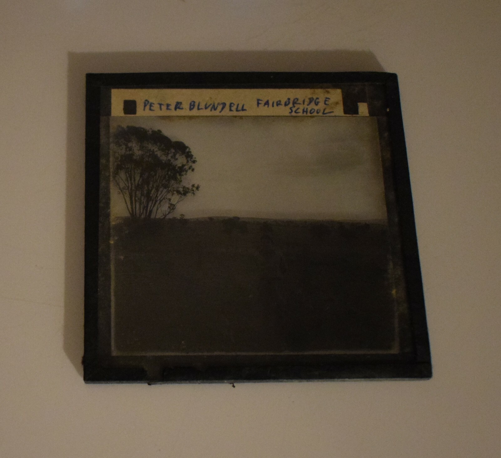 Magic Lantern Slide PETER BLUNDELL FAIRBRIDGE SCHOOL C1949 VINTAGE AUSTRALIA