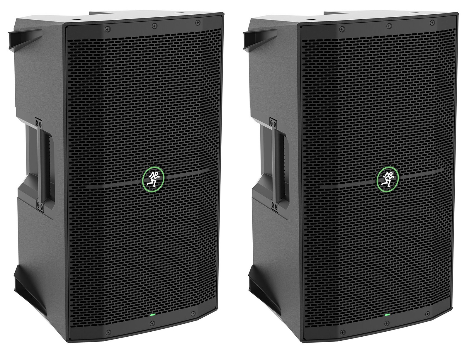 2 Mackie Thump210 10" 1400w Compact Powered DJ PA Speakers w/Feedback Eliminator