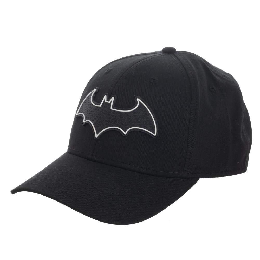 Batman Comic Book Superhero Flex Fit Black Logo Hat