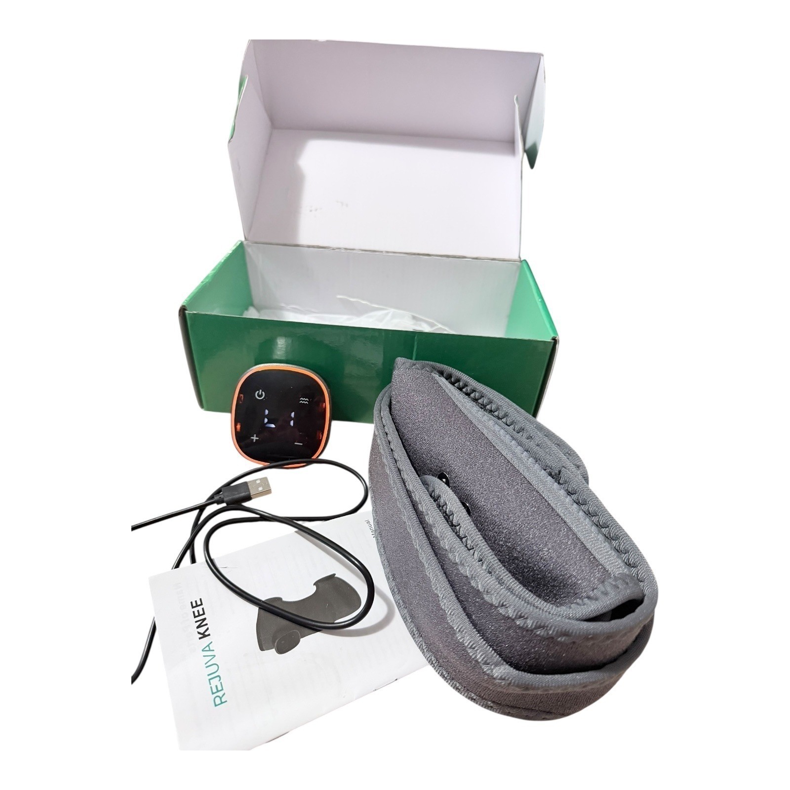 RejuvaKnee Advanced Knee Relief Wireless Rechargeable Heat Massager Grey