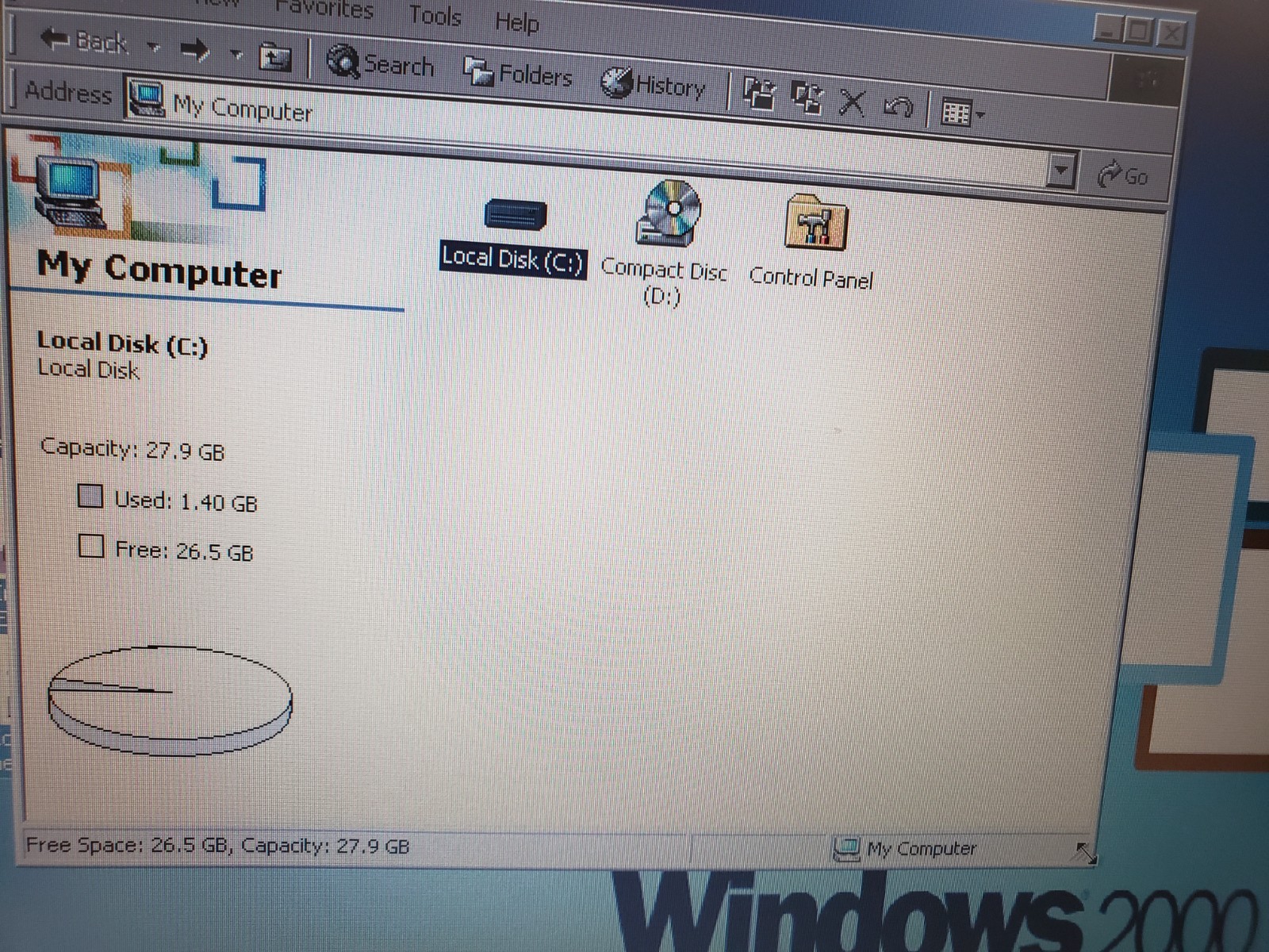 Vintage Dell Latitude C640 Laptop Windows 2000 PIV 2.0 GHz. Serial 30GB 512MB