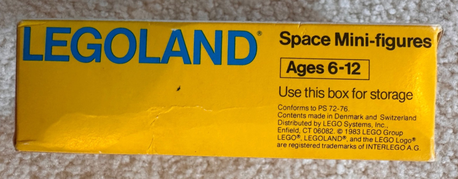 Vintage 1983 Lego Space set 6701 - Space Mini-figures; 100% complete with box