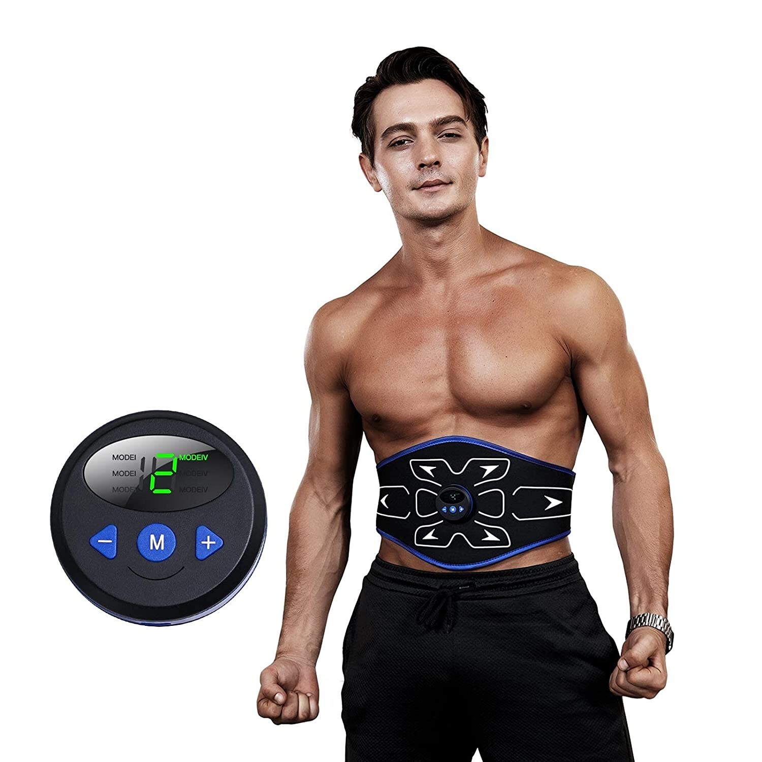 Abs Stimulator, Abdominal Toning Belt Workout Equipment Fitness Training Machine