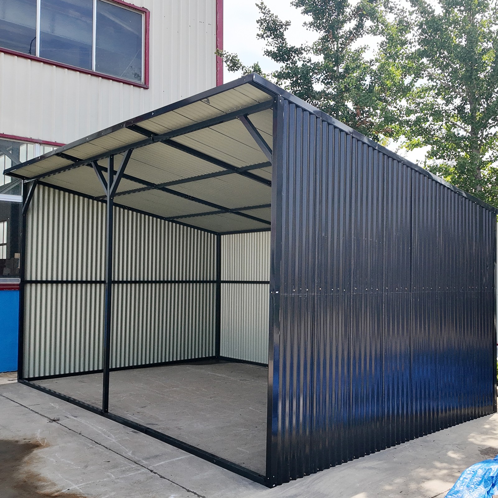 Winter 20'x12' Galvanized Metal Livestock Shelter Building for Farm FREE SHIPING