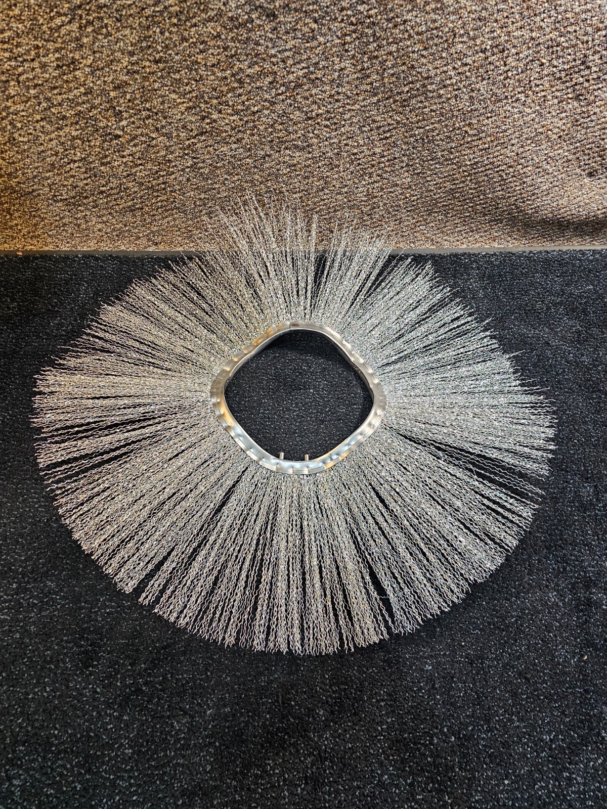 (QTY 2) CAT Steel Wire Sweeper Brush 30" OD