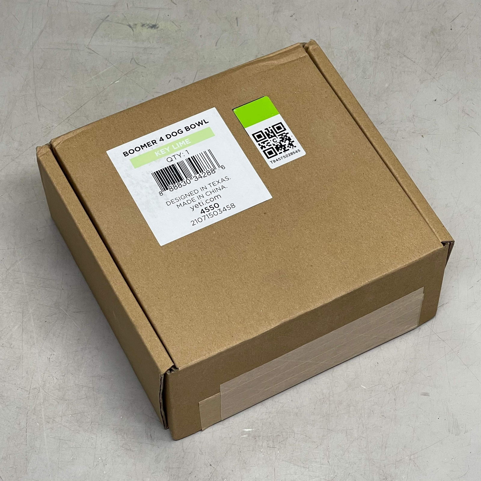 YETI Boomer Dog Bowl *HAS "CINTAS" Branding* 4 Cup (32 oz) Key Lime 4550