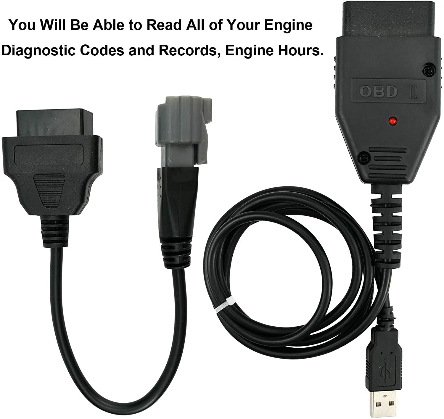 Diagnostic cable adapter for Yamaha YDS Marine Outboard WaveRunner Jet Boat