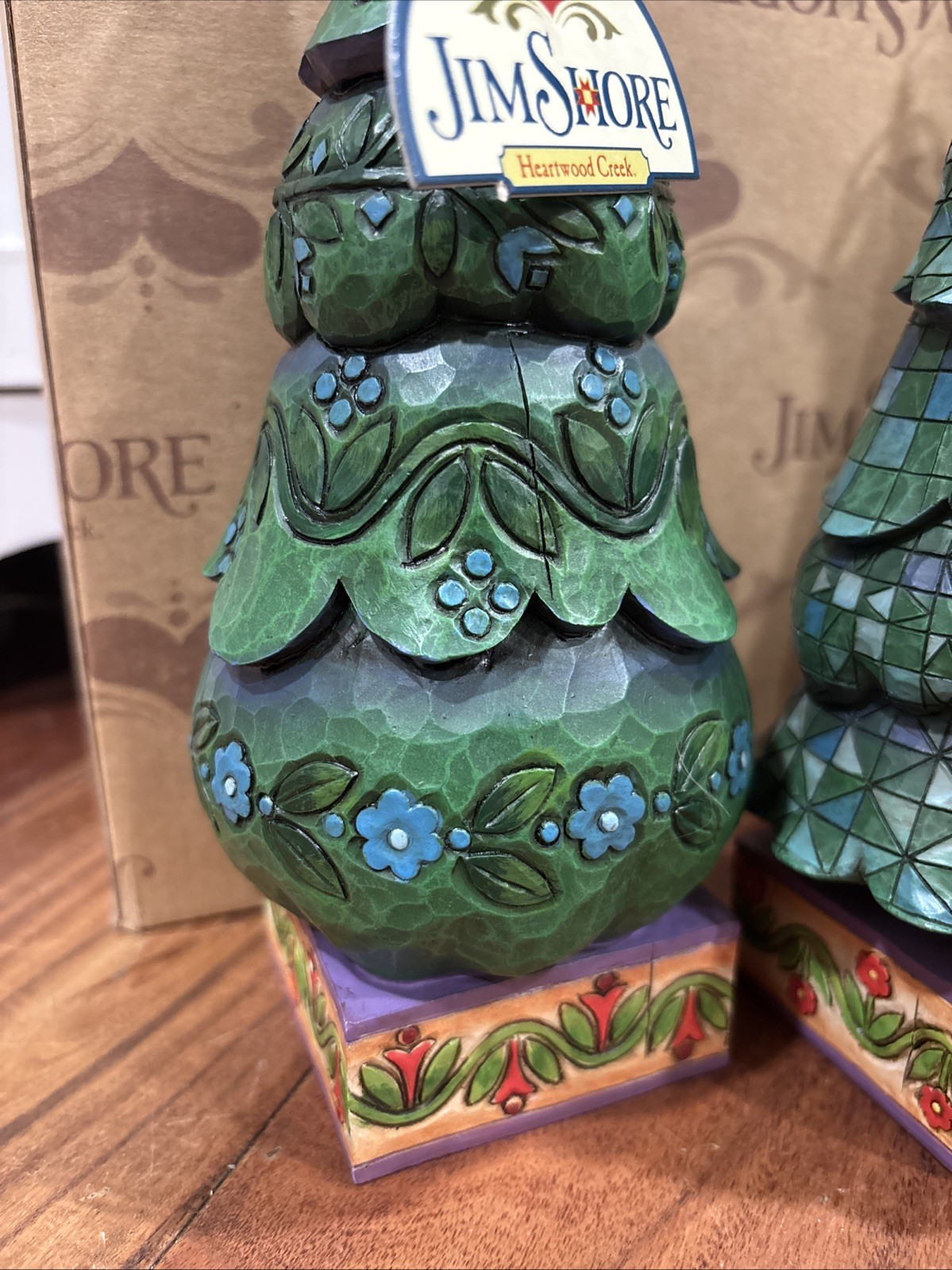 Jim Shore 4008112 O Tannenbaum Holiday Christmas Trees Set Of Three - w/ Tags!