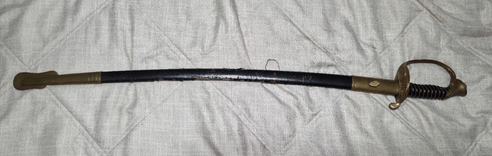 Hilborn Hamburger Solingen US Marines Officer Dress Sword Used