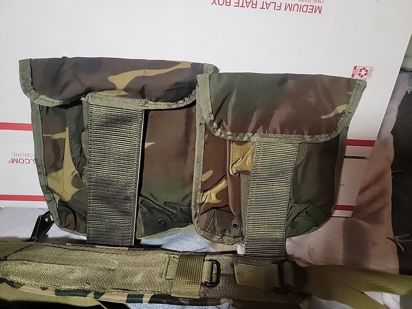 USGI LG Army Web PISTOL BELT & Army Y SUSPENDERS Set LBE ALICE+2 canteen+Pouches