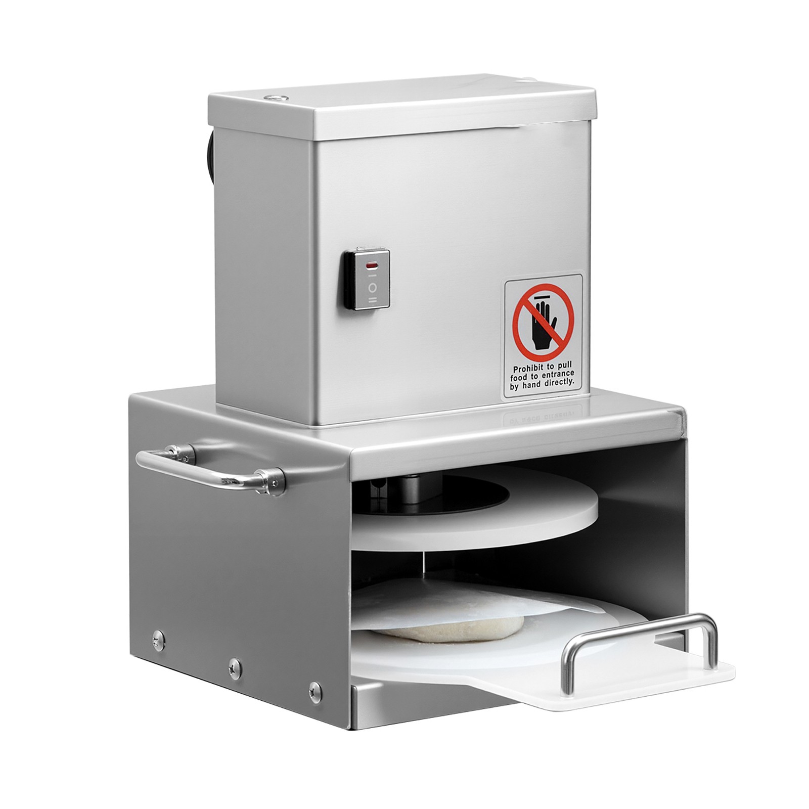 6 in Electric Pizza Dough Press Machine Pizza Pastry Sheeter Stainless Steel