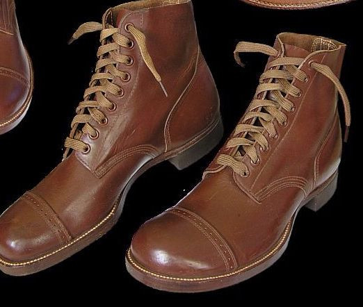 ONE Pair US ARMY WW2 date SERVICE SHOE 40 inch Laces strings Boot nos FREE SHp x