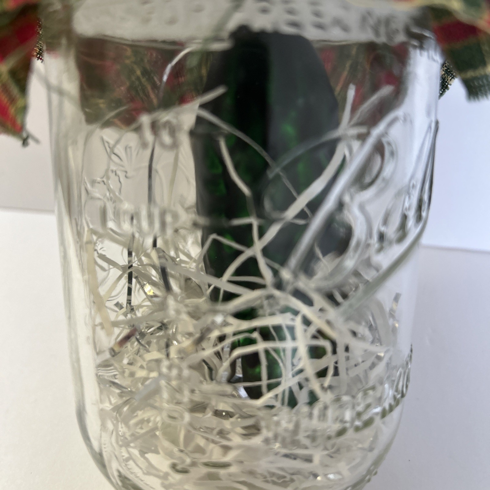 Vtg Byers Choice Caroler Pickle in Jar Adorable Gift! German Christmas Tradition