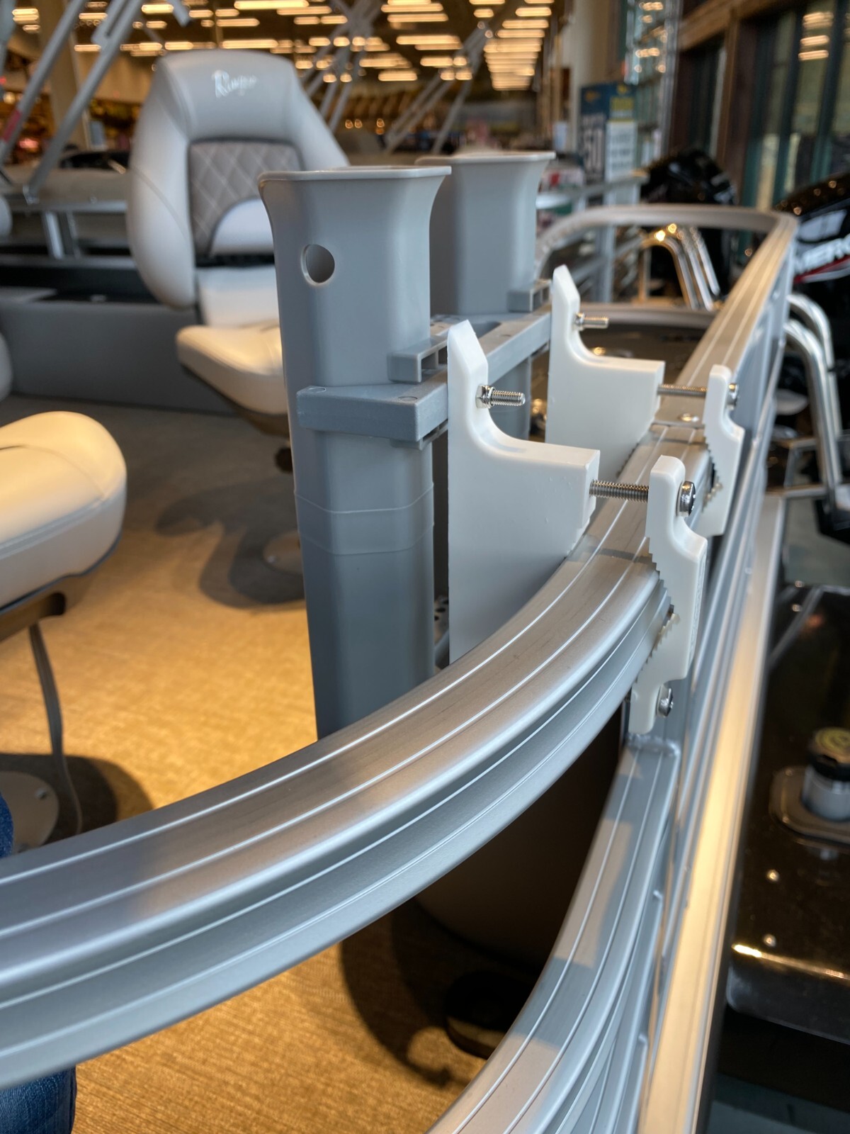 Fishing Rod Holder CLAMP2 Pontoon, ATV, UTV, Golf Cart, SeaDoo Switch, Surf Cart