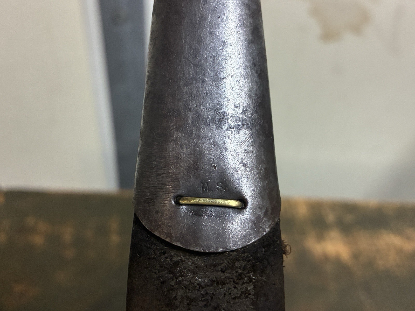 All Original WWI US Model 1917 Bayonet Scabbard Jewell 1918 Sheath Stamped MS