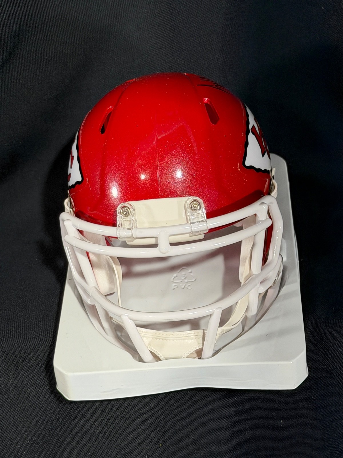 Chiefs Mini Helmet in Case signed by Anthony Davis