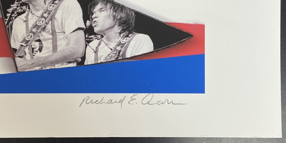 NEIL YOUNG Ltd. Ed. Color Photo Print Signed By Photographer RICHARD E. AARON