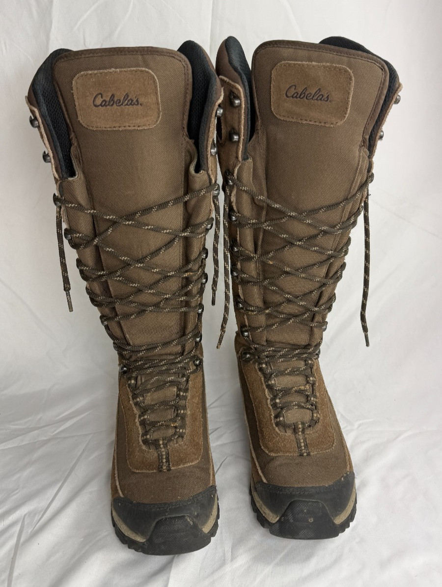 Cabela's 4Most Snake Boots Brown/Black Size 8D Vibram Soles