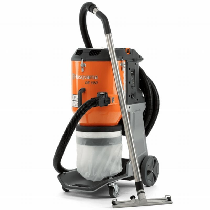 Husqvarna DE 120 H HEPA Heavy Duty Dust Vacuum for Concrete Floor Grinders