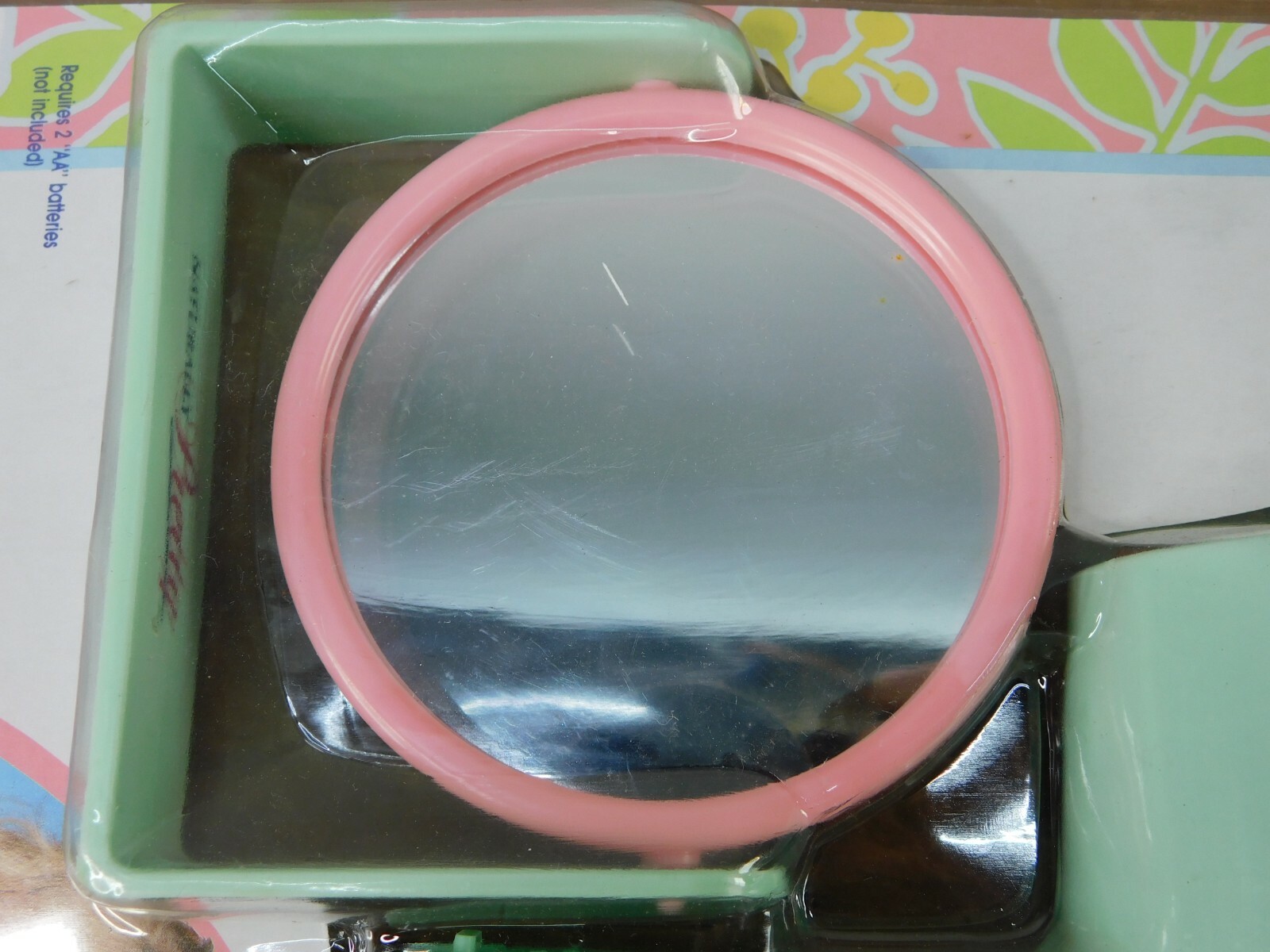 Toys R Us CDI 1990 Naturally Pretty 2 Piece Beauty Set Hair Dryer & Mirror NIP