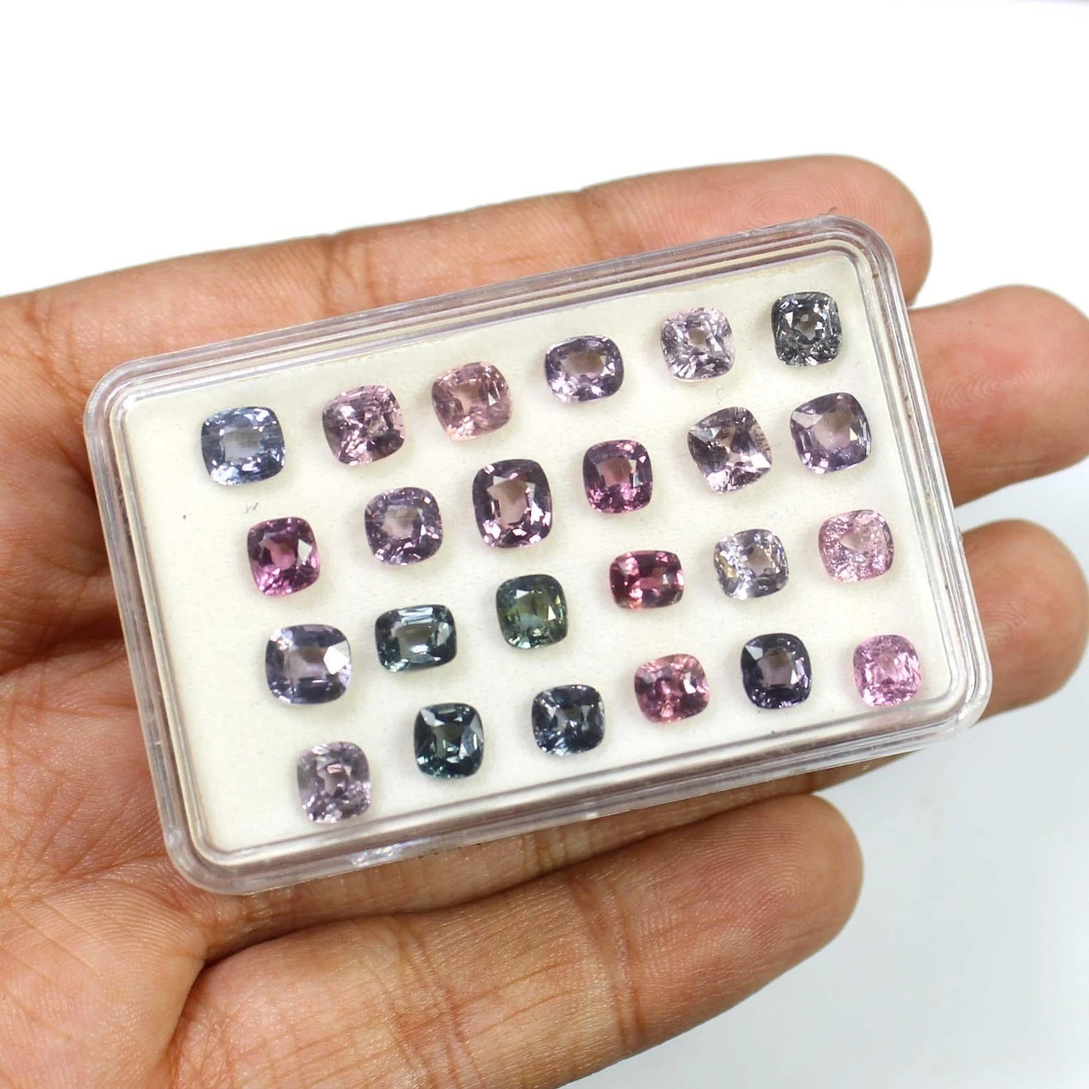 Natural Alexandrite Certified Color Changing 24 Piece Cushion Cut Gemstone Lot