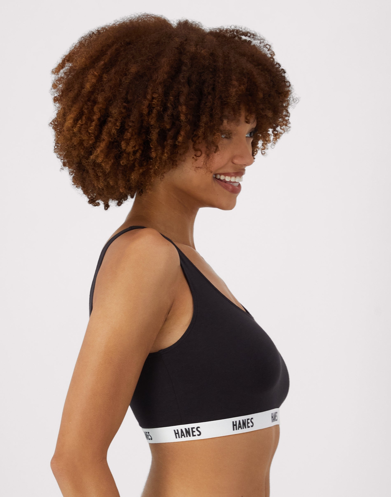 Hanes Originals Women's Pullover Bralette Moisure-Wicking Stretch Cotton