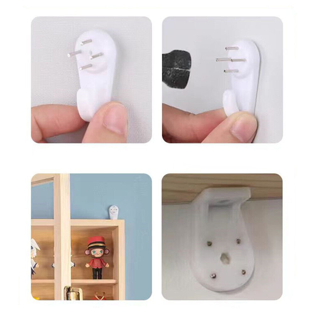 6 Tier Wooden Wall Mounted Display Cabinet Model Toy Collection Locker