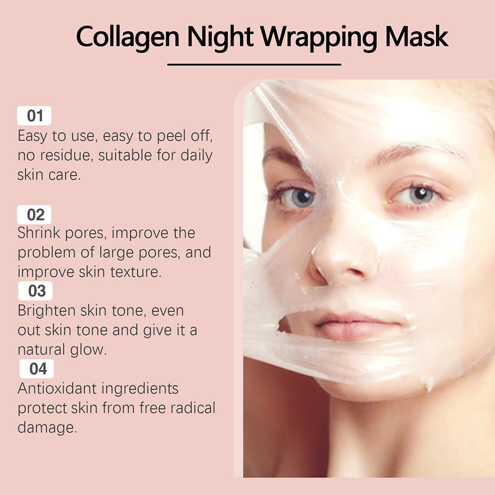 Collagen Overnight Wrapping Mask KOREAN GLASS SKIN ROUTINE elasticity hydration