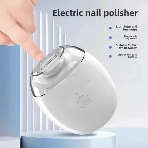 Electric Nail Grinder Automatic LED Light Trimmer Toe Cutter Usb Rechargeable