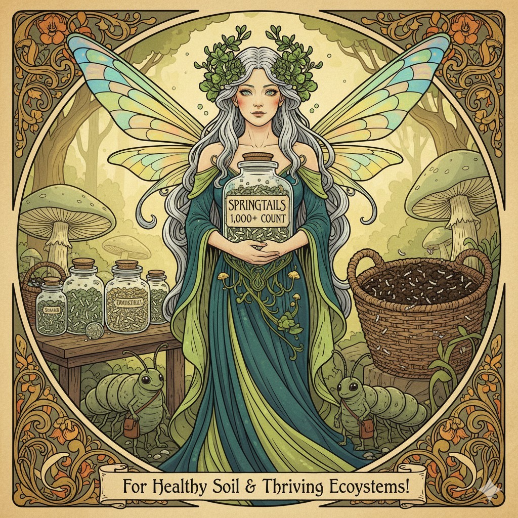 1000+ Temperate Springtails, Free Shipping