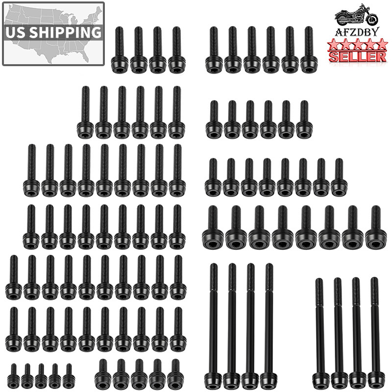 Stainless Engine Screw Bolts Kits For Harley M8 Touring Road Glide Softail 2018+