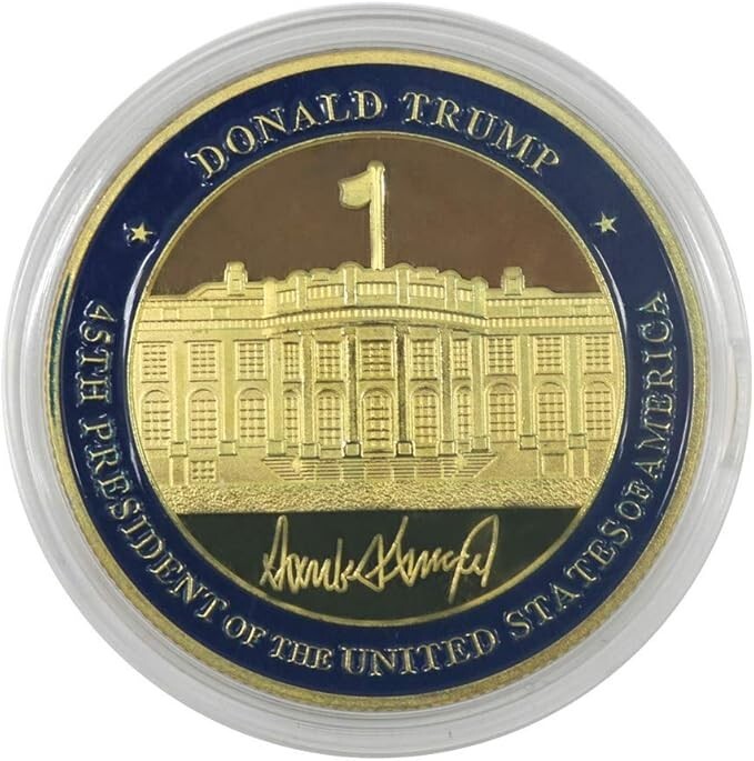 Donald Trump Seal of The President Coin Gold Plated Collectible