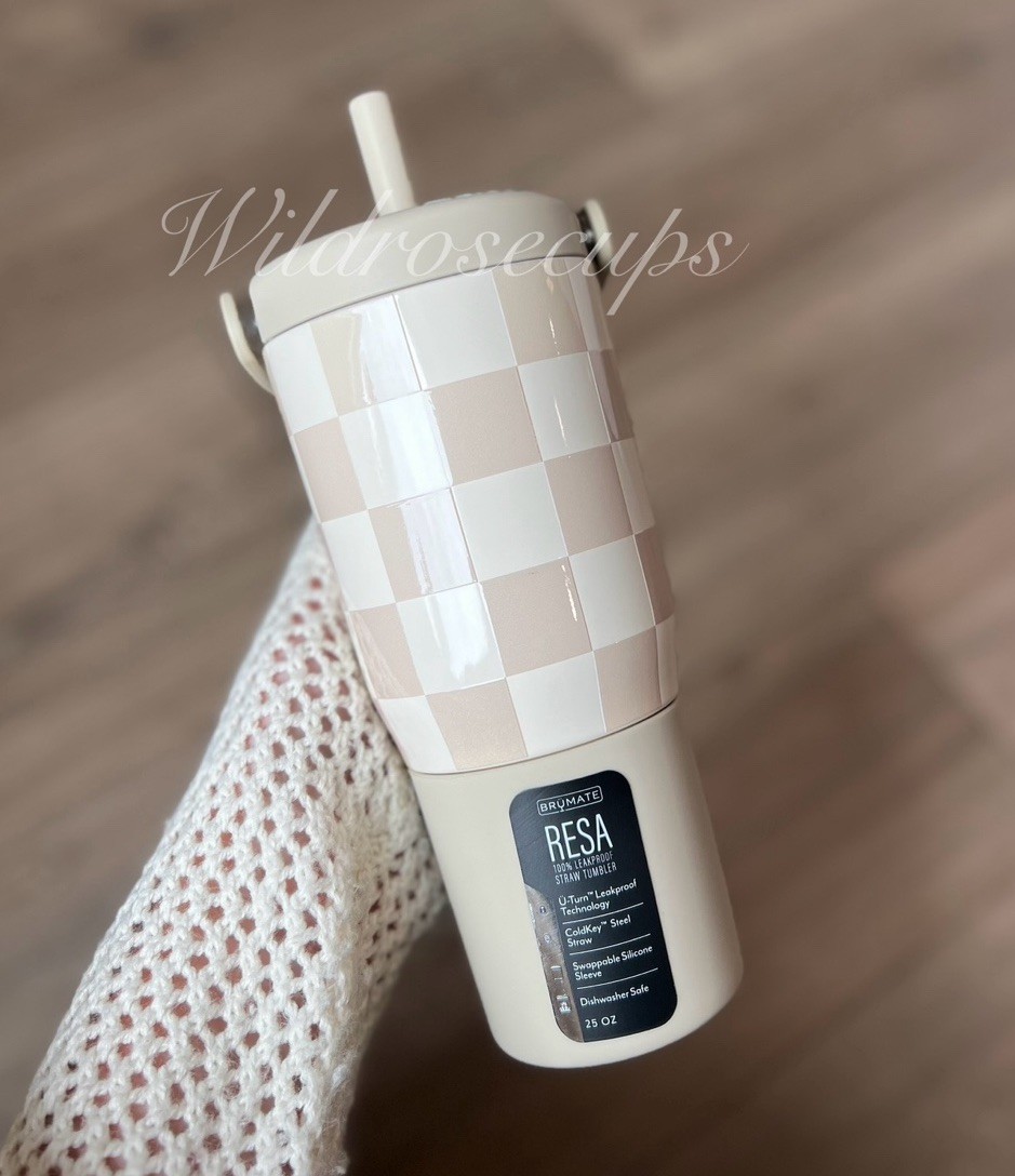 Brumate TAN CHECKERS 25 Oz Resa NWT