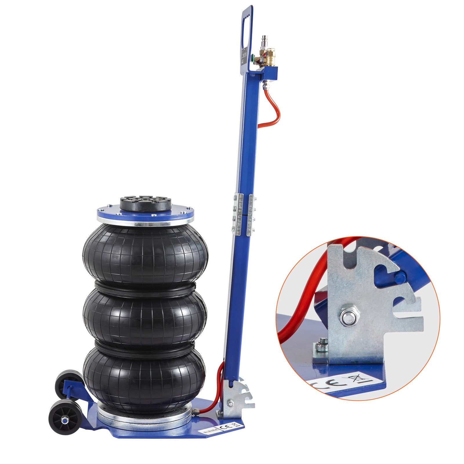 Uimoso Triple Bag Air Jack 3 Ton/6600lb Pneumatic Jack 17.7" for Car SUV Lifting