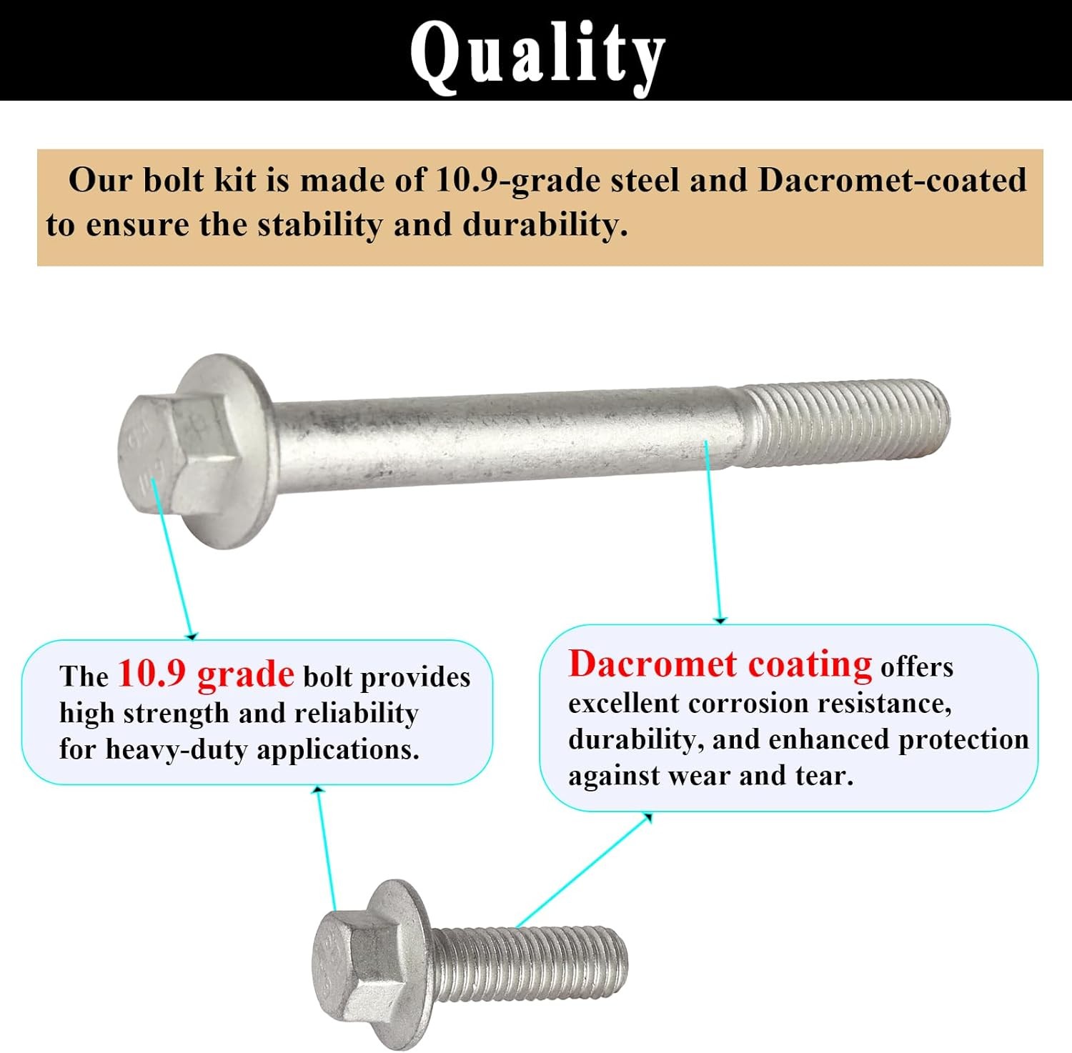 Water Pump & Thermostat Housing Bolt Kit Fits for 1997-2014 LS Series...