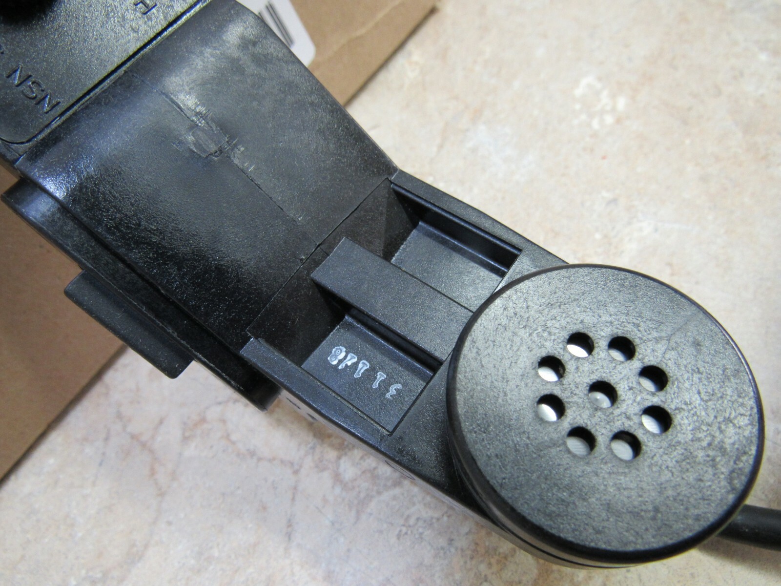 H-250 VCEB US Military Radio Handset with Ear Bud Assembly NIB Volume Control