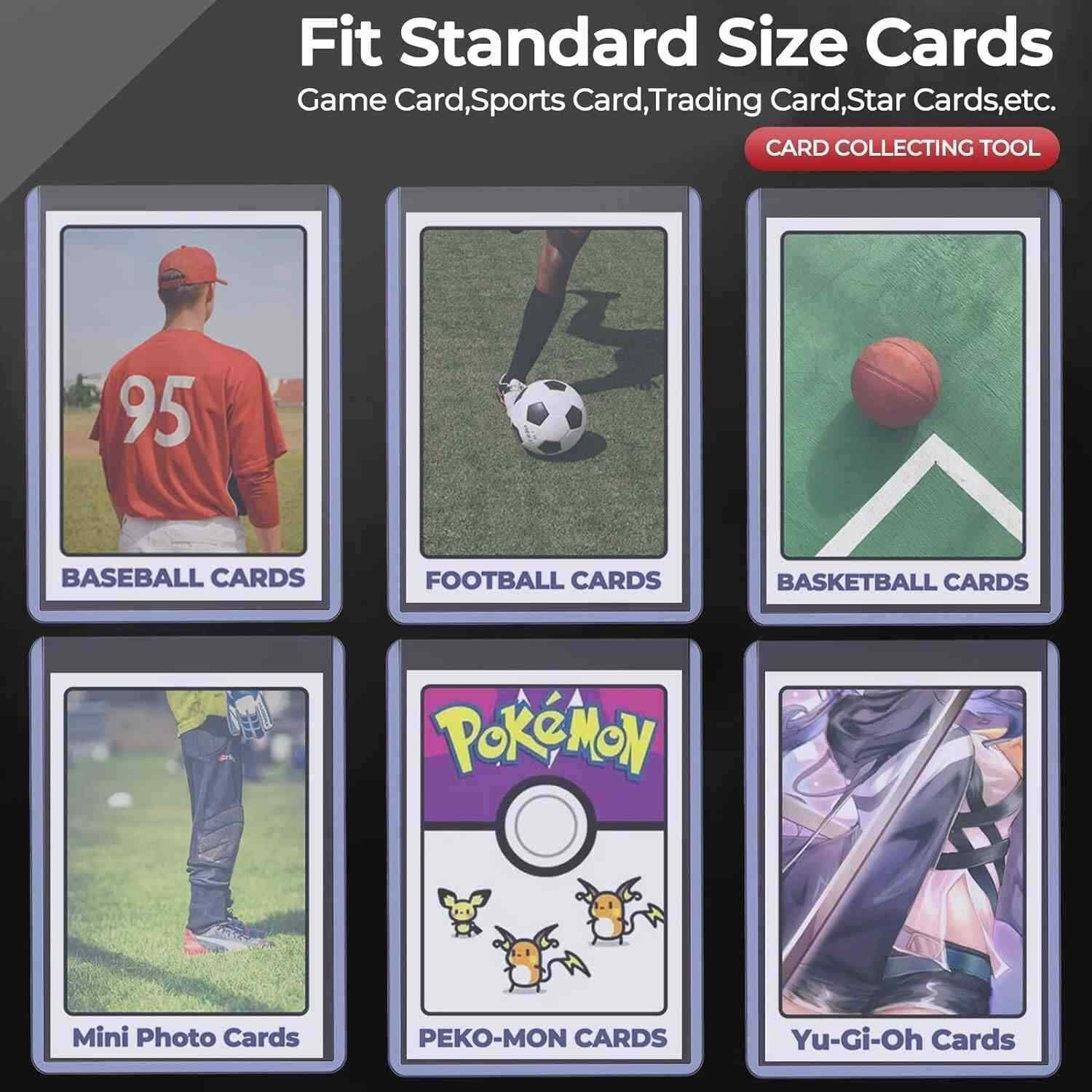 1000CT Standard 3"x4" Toploaders For 35pt Sports Trading Cards Holder 40*25Pack
