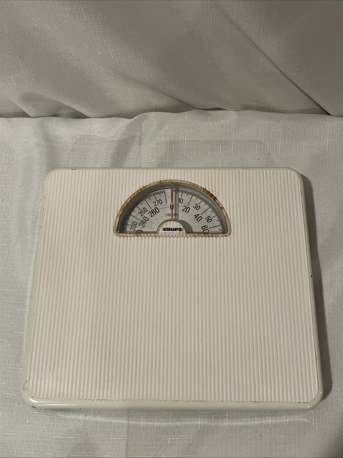 Vintage KRUPS 280 lb Scale White Made In Ireland